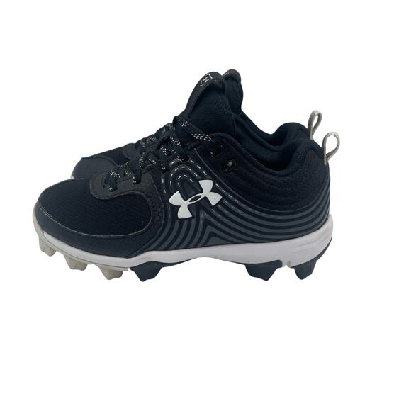 Under Armour UA Glyde RM Baseball Softball Cleats Black White Unisex Toddler 13 - Picture 1 of 8